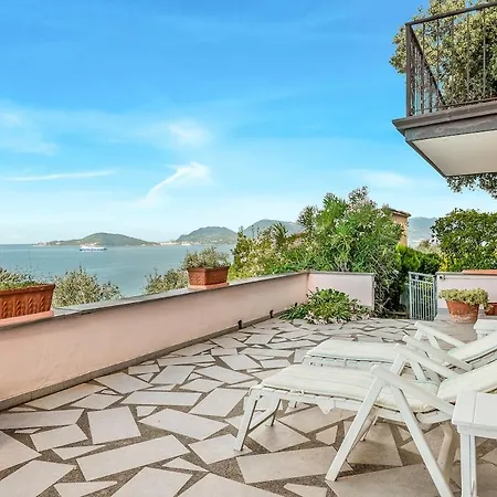 La Terrazza Sul Mare Private Parking Ac Big Terrace Apartament Lerici