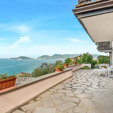 La Terrazza Sul Mare Private Parking Ac Big Terrace Apartament Lerici